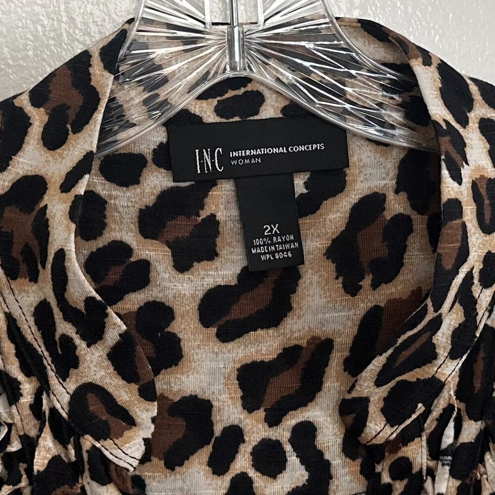 Ruffled Leopard Blouse - Picture 2 of 4